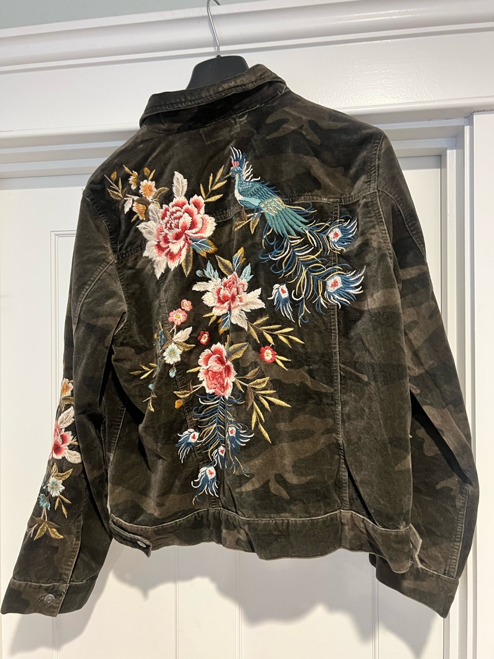 Johnny Was Embroidered Camo  Jacket - M - Picture 6 of 10